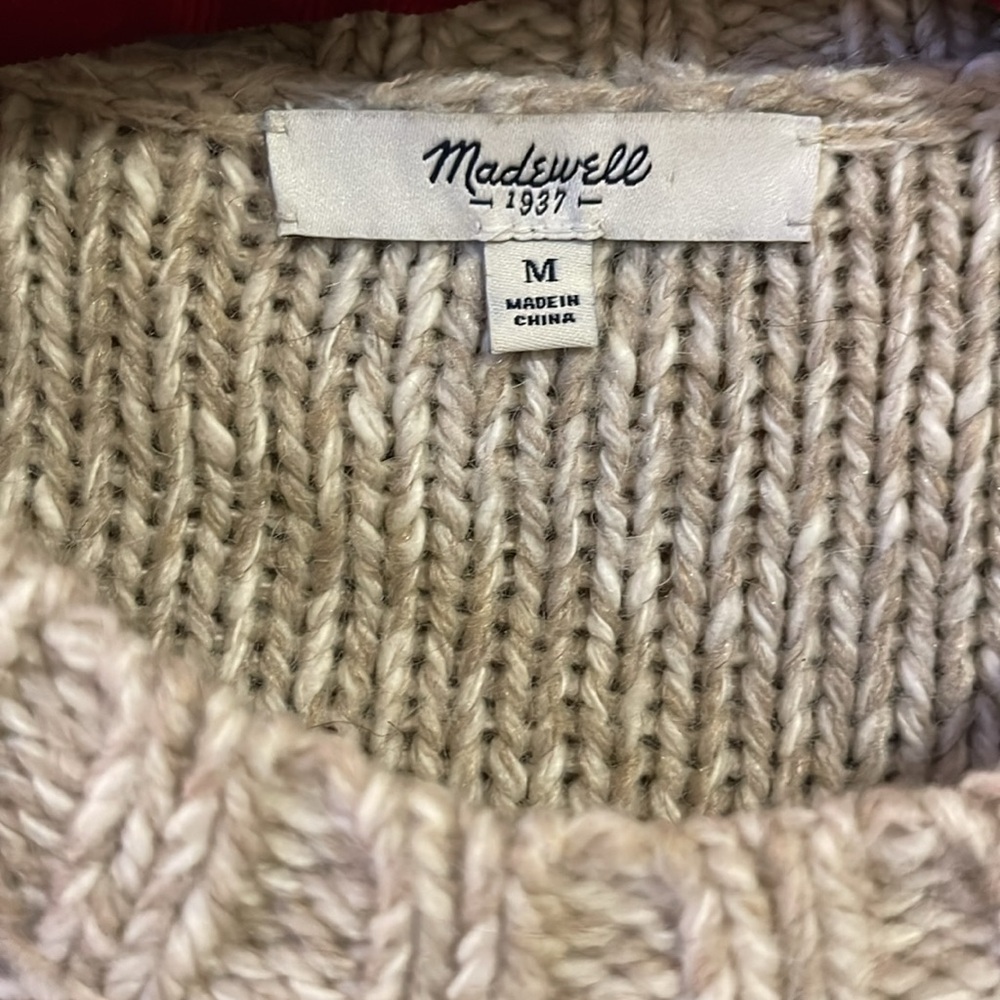 Madewell Marled Firelight Pullover Side Slit Swea… - image 5